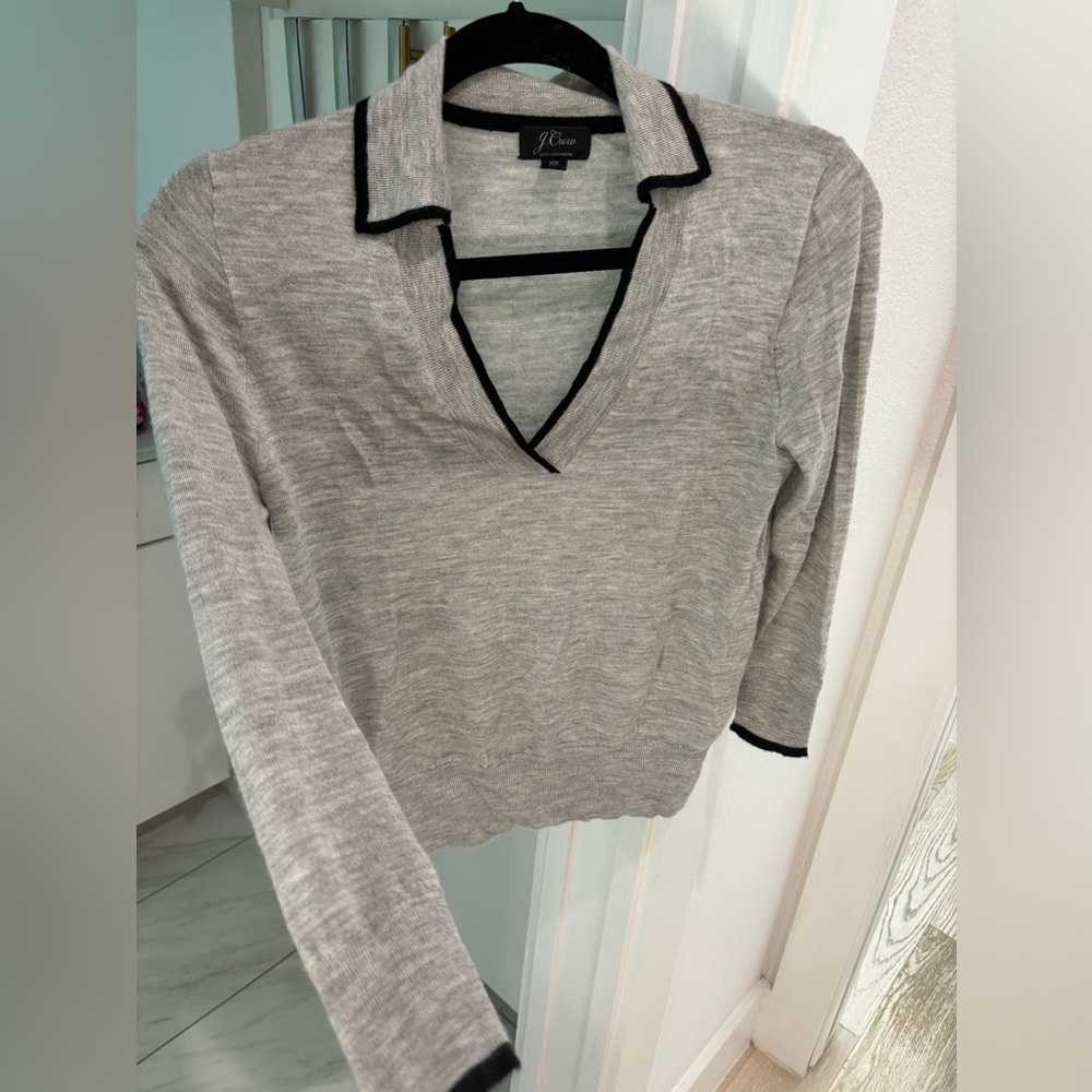J. Crew 100% cashmere V neck sweater